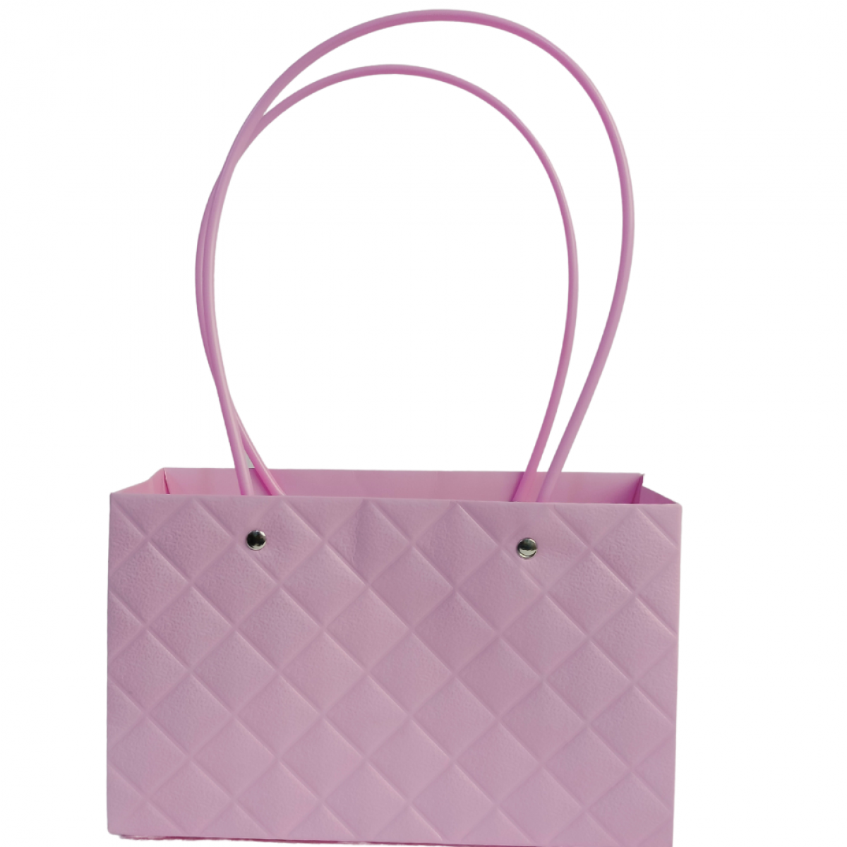 5087 Pink Embossed Waterproof Paper Flower Bag (10 Nos)