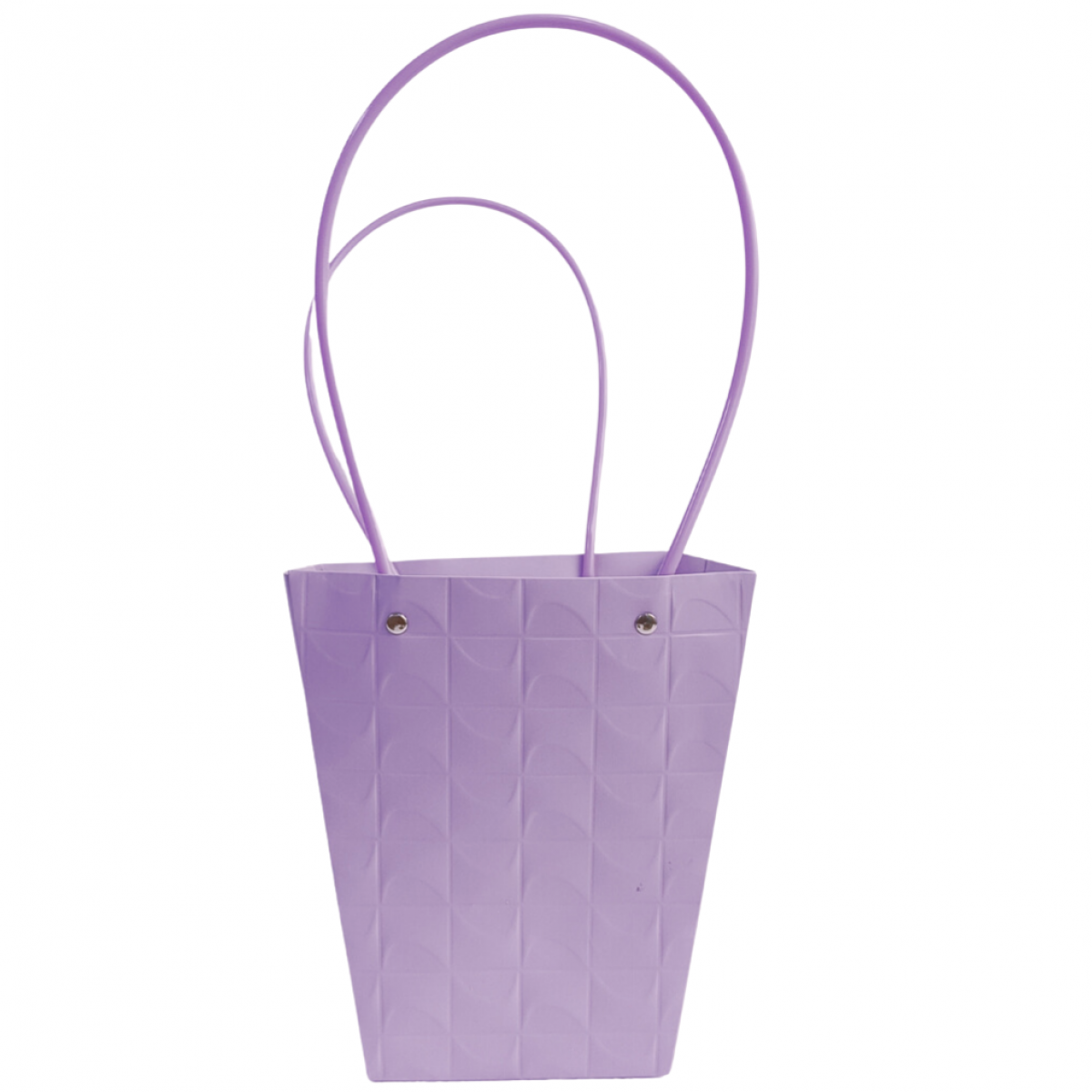 5089 Purple Conical Embossed Waterproof Paper Flower Bag (10 Nos)