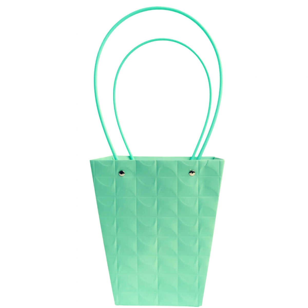 5088 Mint Green Conical Embossed Waterproof Paper Flower Bag (10 Nos)
