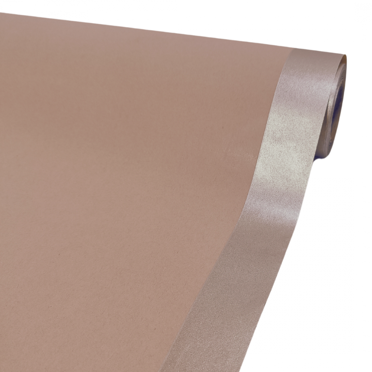 7225 Double Side Border Pink & Silver 50cmx25m Kraft Paper - 1 Roll 