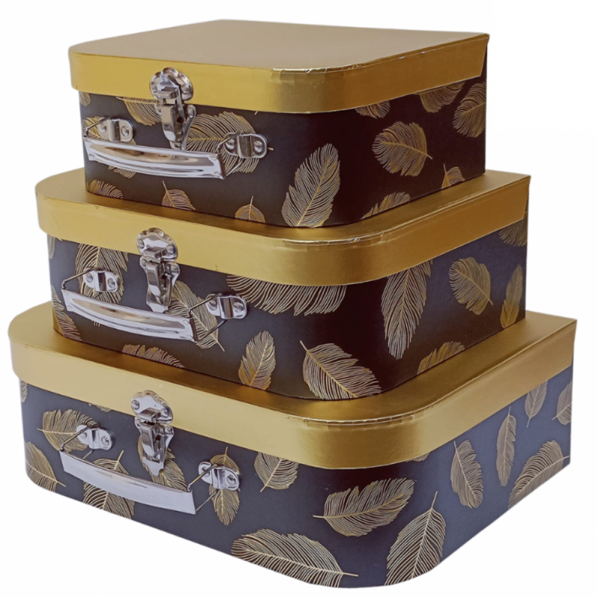 5079 Trunk (12 Sets) Paper Gift Box w/o Lined Paper Gift Box 3x1